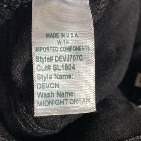 SLVRLAKE Devon Relaxed Straight Jeans Size 26 black - Picture 12 of 13